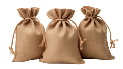 Obraz premium Burlap bags with dollar signs