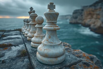 Creative chess: captivating journey through imaginative compositions, artistic arrangements, strategic brilliance, exploring boundless realm where creativity converges with the timeless game of kings.