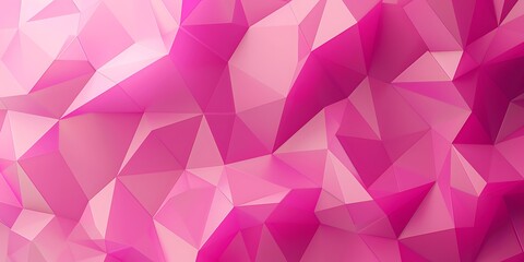 Obraz premium Abstract Background of triangular Patterns in magenta Colors. Low Poly Wallpaper 