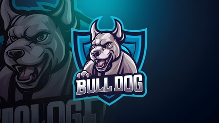 Gaming Bulldog Logo Graphic