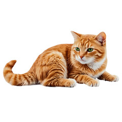 Obraz premium cat on transparent background