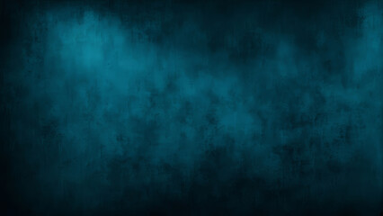 Obraz premium dark blue background texture with black vignette in dark elegant teal color wall 