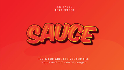 sauce text effect