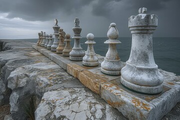 Creative chess: captivating journey through imaginative compositions, artistic arrangements, strategic brilliance, exploring boundless realm where creativity converges with the timeless game of kings.