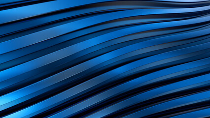 Obraz premium Abstract shiny blue wavy lines background