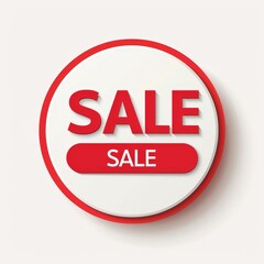 A red and white circle with the word Sale written in red