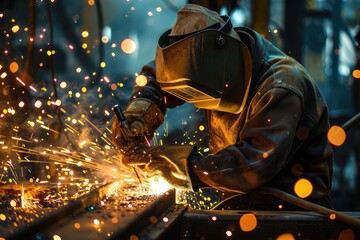 Metal Welding Closeup