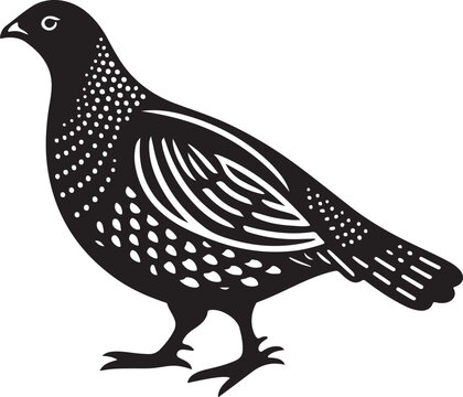 recommend clip art: grouse vector illustration