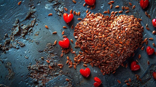 Flax seeds are rich in alpha-linolenic acid, an essential fatty acid that can help improve heart health