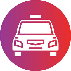 Obraz premium Taxi vector icon style
