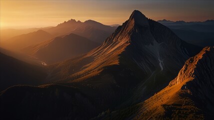 Fototapeta premium Amazing natural scenery of a mountain