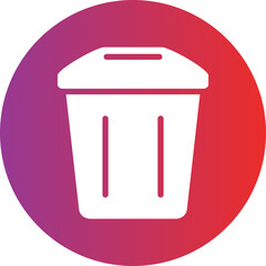 Trash vector icon style
