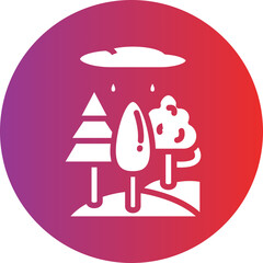 Rainforest vector icon style