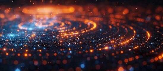 Obraz premium Radiant spiral of lights