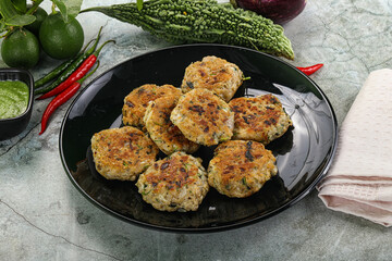 Indian style - chicken kebab with herbs