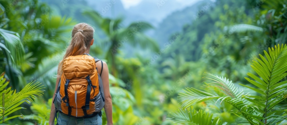 Poster show a digital nomad using a lightweight and versatile smartphone to work remotely, stay connected w