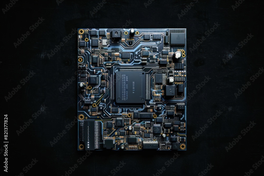 Poster a close up of a computer chip