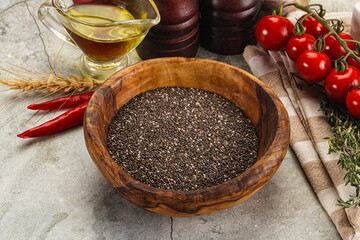 Vegan cuisine - Chia seeds for cooking