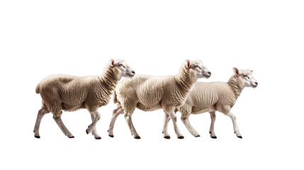 Obraz premium Sheep walking to the right