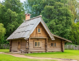 Obraz premium old wooden house
