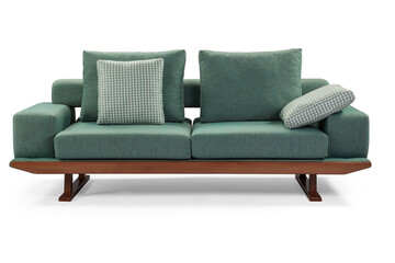 Modern sofa isolated on white background . front view