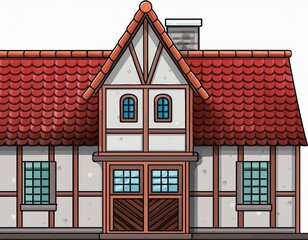 Obraz premium old house with roof