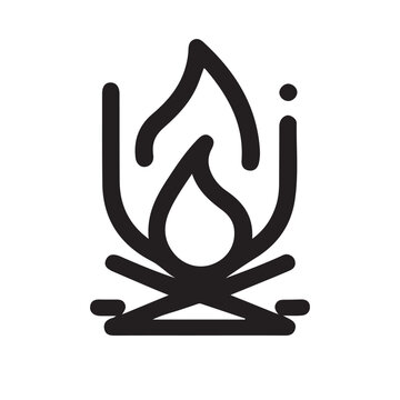 recommend clip art: fire line icon, fire line art vector