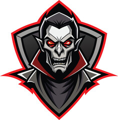 devil skull mascot logo,  skull mascot esport logo design. Grim Reaper logo mascot vector 