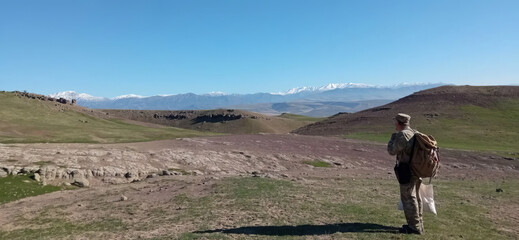 Uzbekistan Pamir mountains. Exploring the Majestic Mountains. A Tourist's Journey.