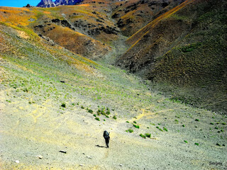 Uzbekistan Pamir mountains. Exploring the Majestic Mountains. A Tourist's Journey.