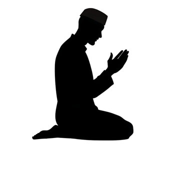 recommend clip art: muslim praying silhouette praying symbol