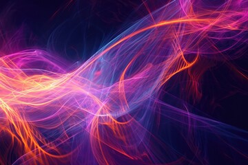 chaotic and dynamic abstract background with energetic lines and shapes