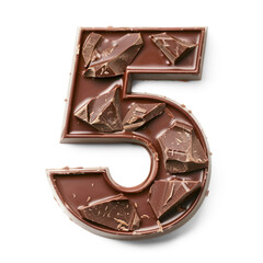 Number five of chocolate