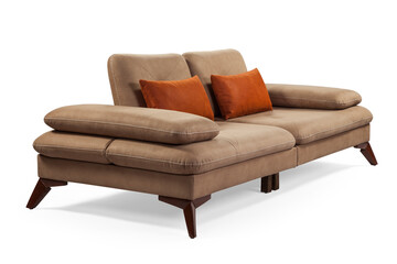 sofa isolated on white background . corner view
