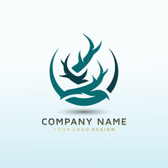 Obraz premium Management of financial entities logo design