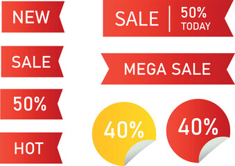 sale set vector  illustration 
