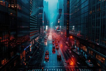 Photograph a cityscape with a surreal twist, incorporating elements of your favorite comic genre