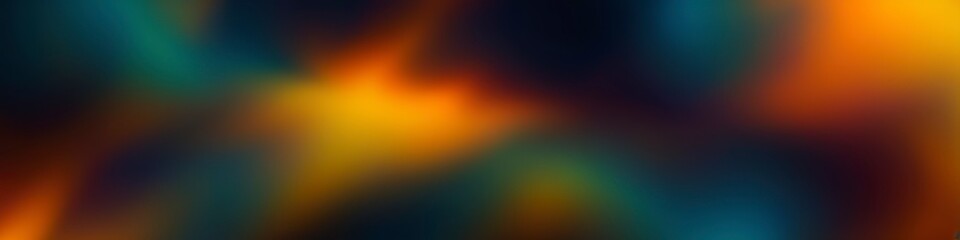 The image presents an abstract, gradient spectacle, where the luminous orange hue bleeds into the dark background, creating a sense of depth and mystery.