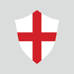 Obraz premium England Flag in Shield Shape Frame