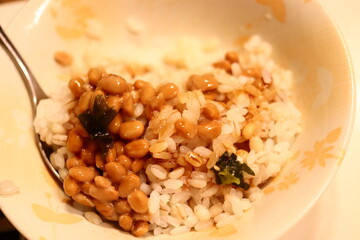 納豆ごはん　食べ残し　好き嫌い