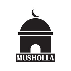 prayer room icon vector illustration template design