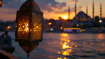 Islamic ramadan lantern in Istanbul, Turkey