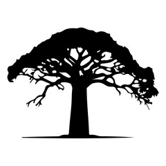 Tree Silhouette Vector Clipart	