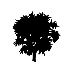 Tree Silhouette Vector Clipart	