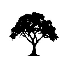 Tree Silhouette Vector Clipart	