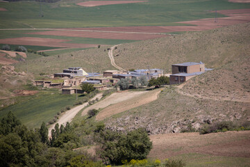 The beautiful nature of the Kurdistan province of Iran and the villages and greenery around the...