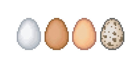 Egg collection, pixel art object