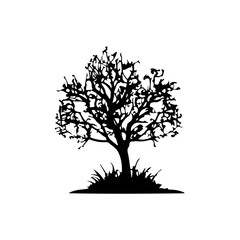 Obraz premium Tree Silhouette Vector Clipart.