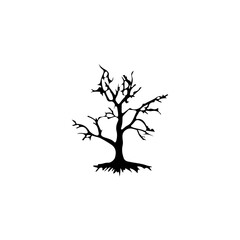 Tree Silhouette Vector Clipart.