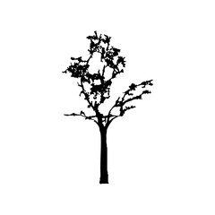 Tree Silhouette Vector Clipart.